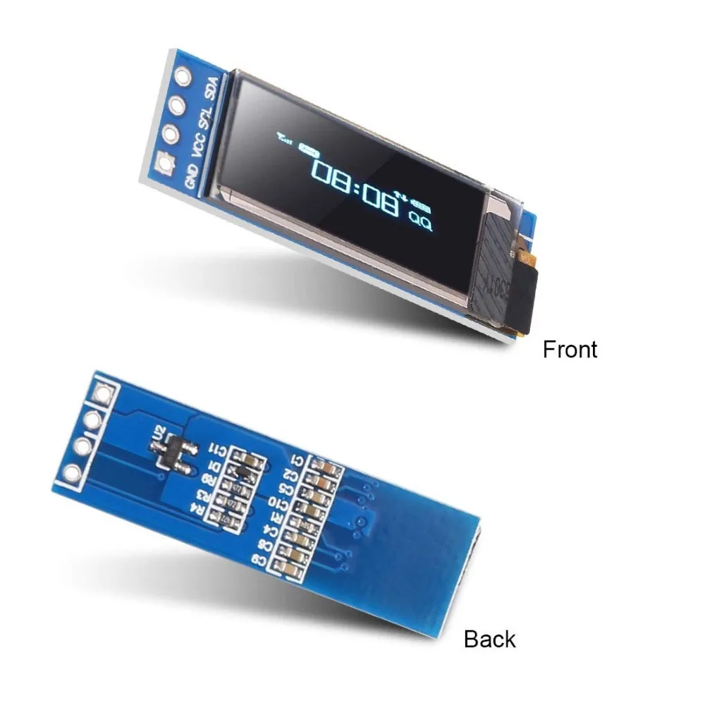 Aokin 0 91 дюймовый ЖК экран 128x32 IIC I2C синий OLED дисплей DIY модуль SSD1306 Драйвер IC DC 3 В 5 для