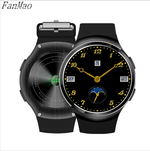 Smart Watch Round Screen Bluetooth 4.0 MTK6580 Android 4.4 Heart Rate Pedometer Phone Smartwatch For iOS Android WiFi GPS SIM