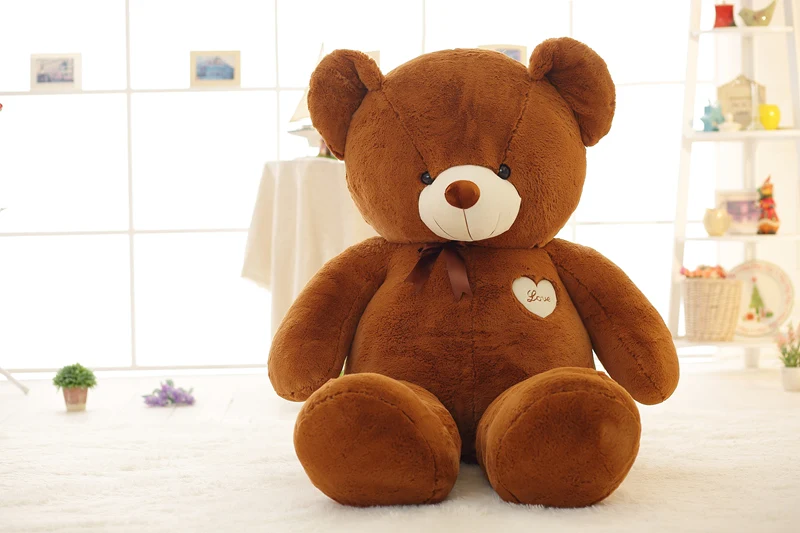 1pcs 120cm four colors big teddy bear skin coat plush toys stuffed toy baby toy Girlfriends birthday gifts Christmas gifts