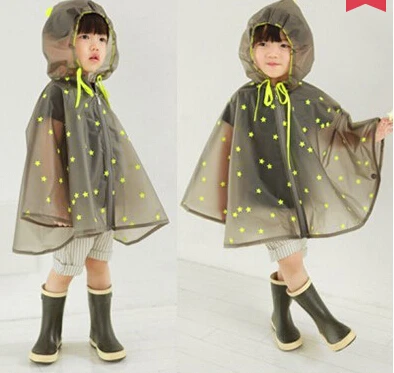 Waterproof Transparent EVA Kids Women Raincoat Winter Capa De Chuva For Boys Girls Rain Ponchos Cloak Tour Chubasquero