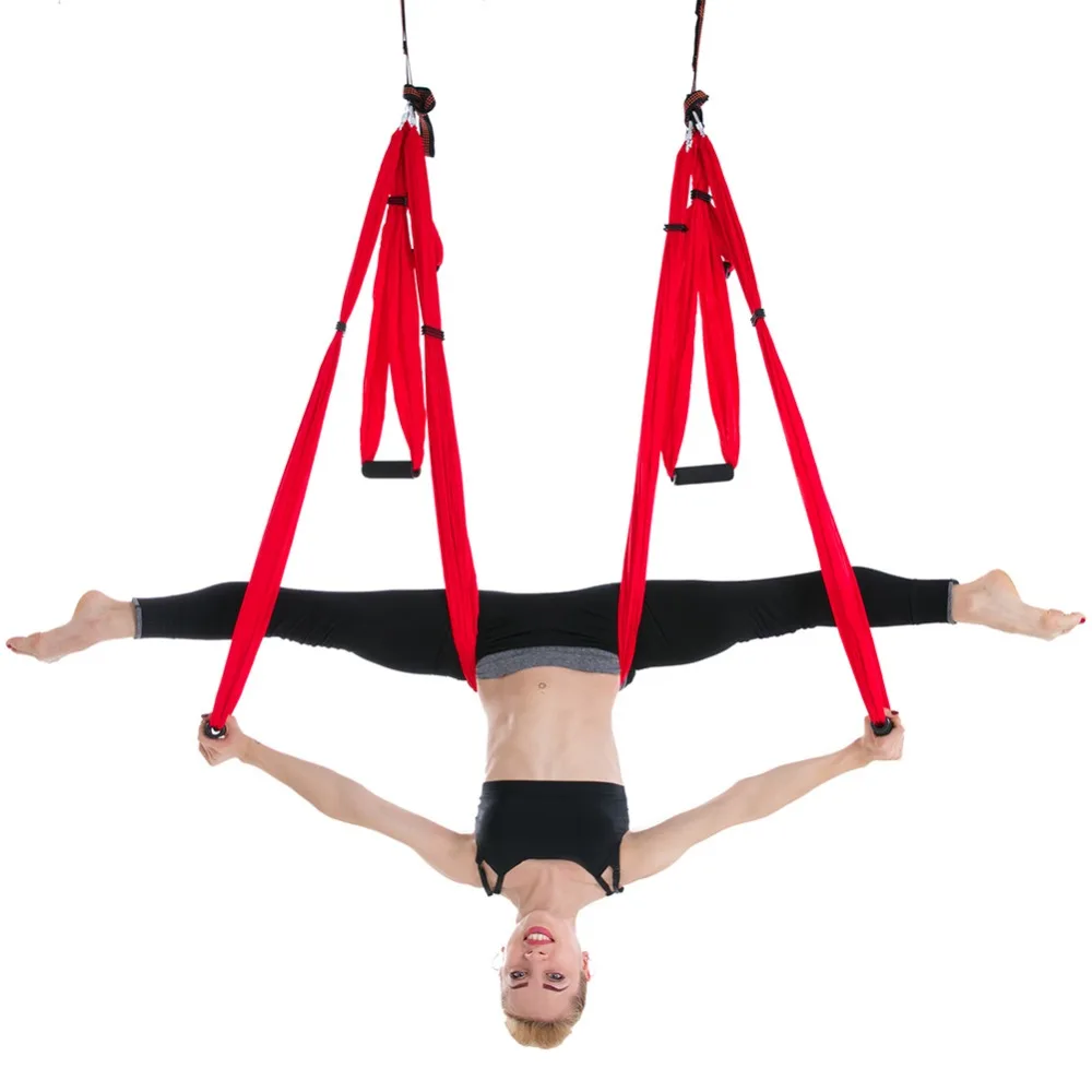 2.5*1.5m Anti-Gravity Yoga Hammock Flying Swing Aerial Traction Device Yoga Hammock Set Home Gym Hanging Belt Swing Trapeze