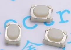 20 шт./лот SMD 3*4*2 5 мм кнопочный переключатель с сенсорным управлением ножки медных