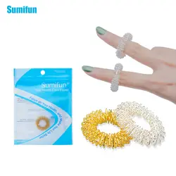 1 шт. Sumifun серебро массажное кольцо для пальцев Иглоукалывание Кольцо Сталь Здравоохранение ручной массаж тела десятки стресса помочь сна