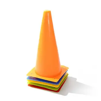 

Whosales 20pcs/lot PVC 32cm height colorful football soccer training cones field markers 16.5cm