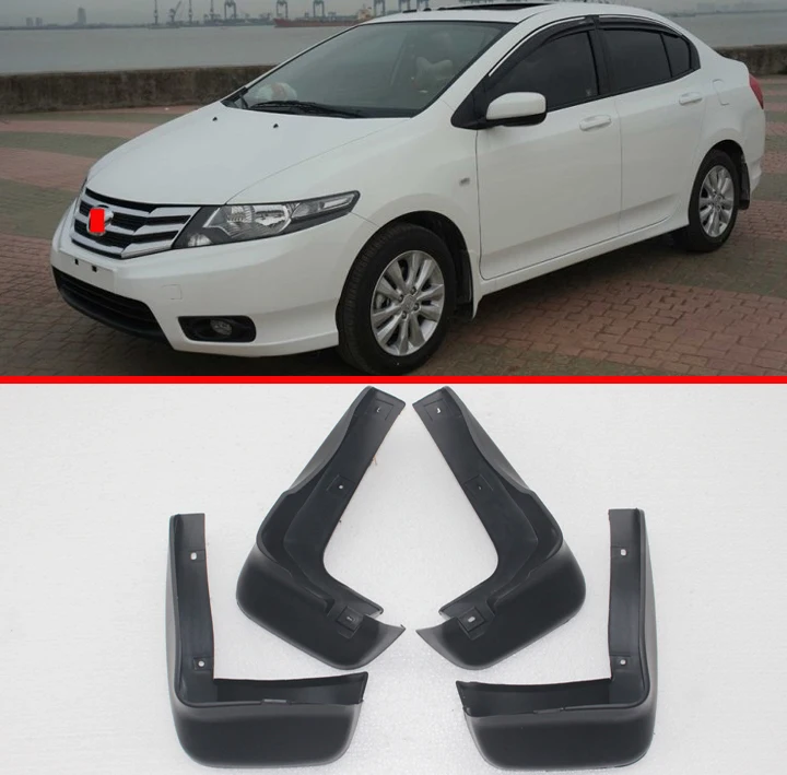 Брызговик для Honda City баллада 2009 2010 2011 2012 2013 формованные Брызговики спереди и сзади