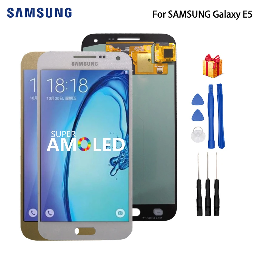 

AMOLED For SAMSUNG Galaxy E5 LCD Display Touch Screen Digitizer Display For Galaxy E5 E500 E500M E500F E500H Screen LCD Display