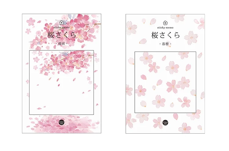 4 шт. красивые cherry blossom сезон sticky note розовый цвет блокнот планировщик наклейки маркер канцелярские школьные принадлежности FM418