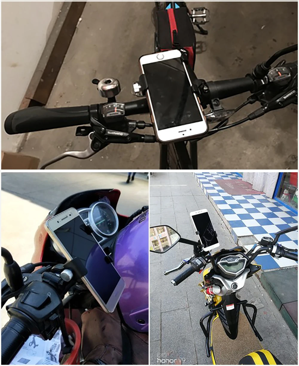 Противоскользящий Универсальный держатель для телефона на велосипед, мотоцикл, кронштейн, умные стойки для мобильных телефонов, держатель для телефона на руль, вращающийся на 360