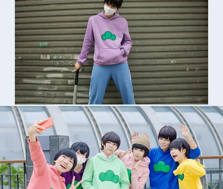 Osomatsu San Hoodie Halloween Cosplay Costumes Karamatsu Tees New Anime Harajuku Matsuno Ichimatsu  Jackets goddess costume