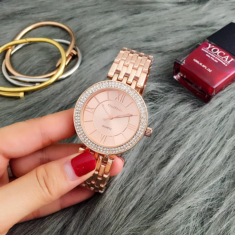 Prix pour Contena rose montre en or femmes montres strass femmes de montres en acier plein horloge bayan saat montre femme reloj mujer relogio Prix pour Contena rose montre en or femmes montres strass femmes de montres en acier plein horloge bayan saat montre femme reloj mujer relogio