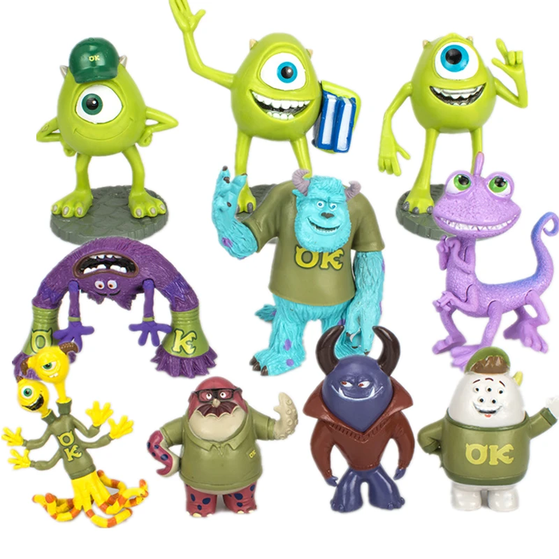 

Disney Pixar Monsters University Monsters Inc James P. Sullivan Mike Wazowski Randall Boggs PVC Model Toys For Children Gift