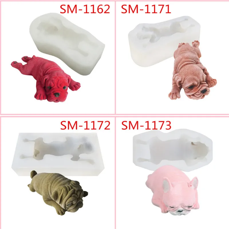 

SharPei dog shaped mousse mould ice cream mold
