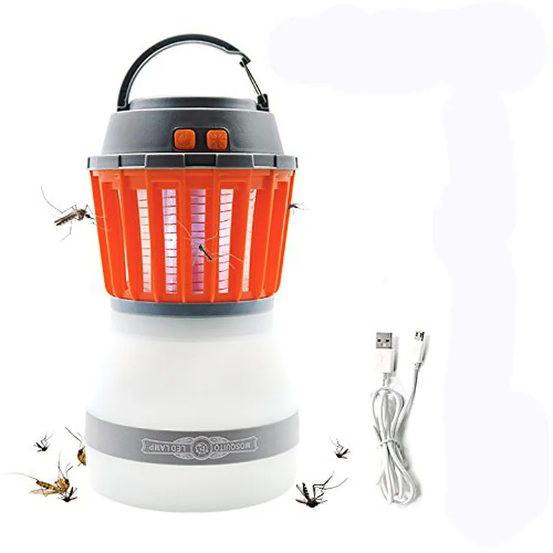 

LED Camping Lantern Night Light USB Rechargeable Waterproof Compact Bug Zapper Mosquito insect Killer