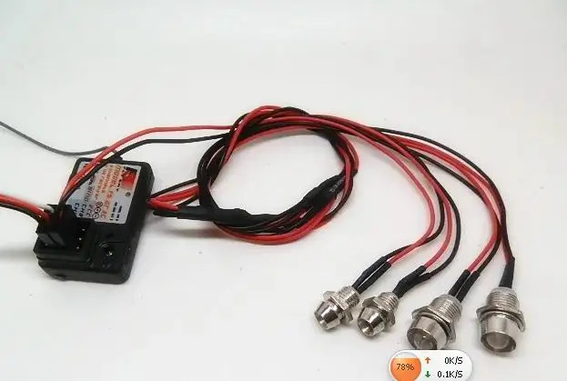 Ewellsold-4lights-set-Led-light-set-for-1-10-1-8-RC-On-Road-Drift-Car