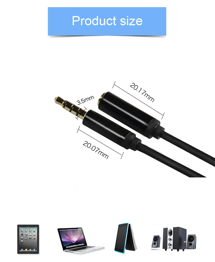 3 3.5mm Jack Aux Cable Audio Extension Cable Male to Female Aux Cable For Car iPhone7   Headphone Stereo Speaker cable Aux Cord 5M10M