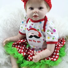 22 дюймовая силиконовая кукла-младенец, мягкая виниловая жизнь, как реалистичные куклы для новорожденных, поддельный ребенок, который выглядит настоящей детской игрушкой, рождественский подарок