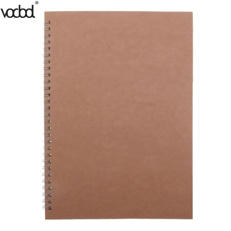 

VODOOL 26.5*19.3cm Spiral Dot Traveler's Notebook Blank Paper Journal Diary Sketchbook For Office School Supplies Stationery