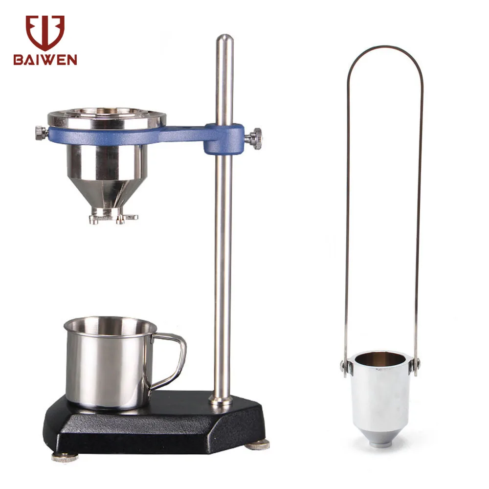 

50ml Paint Viscosity Test Cup Viscometer Flow Cup Mixing Thinning Tool 2# Measuring Tool Golden sliver 3.81±0.05mm