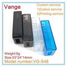 20 шт./лот, четыре цвета, корпус, коробка из АБС-пластика, распределительная коробка 53*24*14 мм для USB трансформаторного устройства