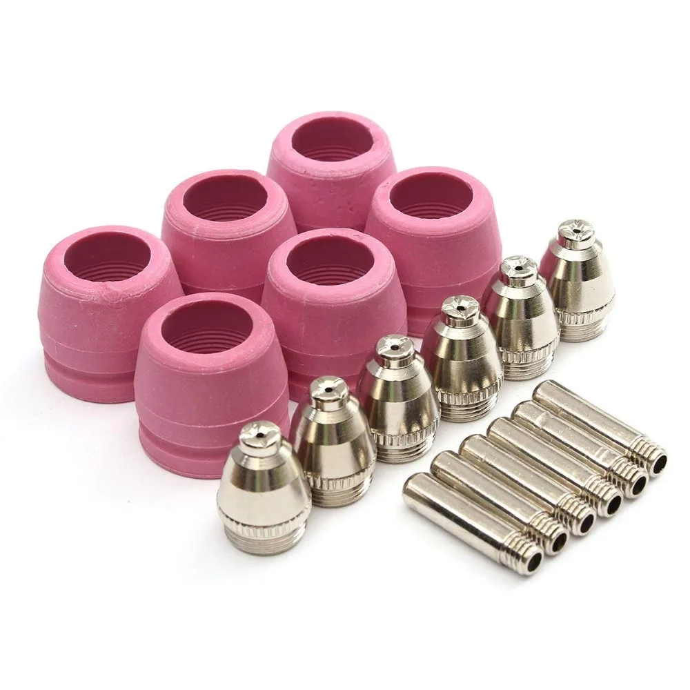 18PCS AG60 SG55 CUT60 LGK60 Electrode Plasma Cutter Torch Consumables Nozzle CUT 60 for AG60/SG55 Pilot Arc Welding Torch Tools 18PCS AG60 SG55 CUT60 LGK60 Electrode Plasma Cutter Torch Consumables Nozzle CUT 60 for AG60/SG55 Pilot Arc Welding Torch Tools