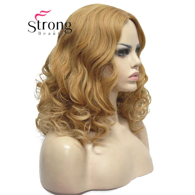 StrongBeauty короткий черный/коричневый Омбре Боб, боковая часть, без челки полный синтетический парик выбор цвета