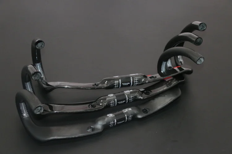 

Temani newest road full carbon fiber bike handlebar carbon bicycle Handlebar bent bar internal routing handle31.8*400/420/440mm