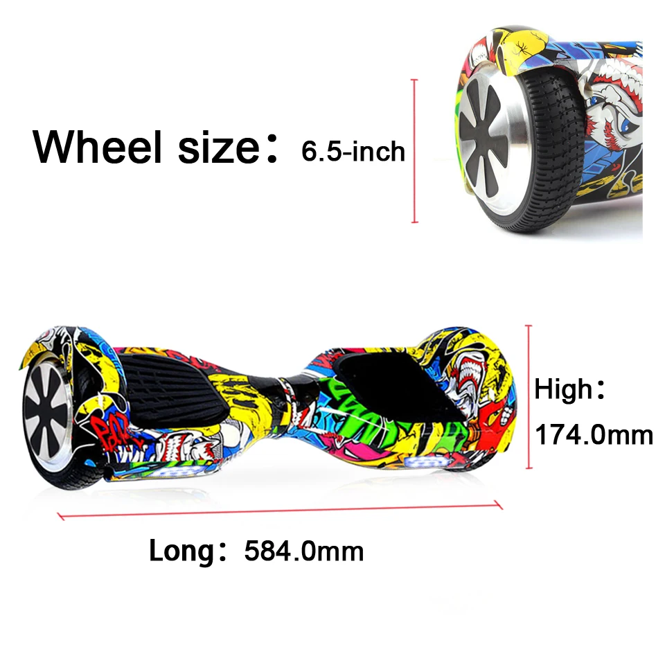 Hoverboards Self Balancing Kids Scooter 6.5inch Two Wheels Hoverboard Electric Skateboard Overboard Gyroscope Hover Oxboard  (18)