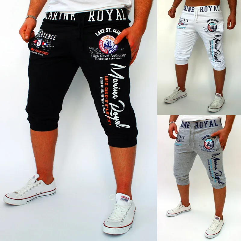 

HOT 2019 Outdoor summer Active Sport GYM Digital printing Jogging Joggers Running Fottball Training track leg Capri pants