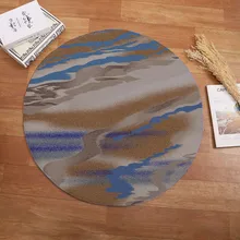 ISHOWTIENDA круглый коврик художественный Декор комфортное одеяло ковер мягкий ковер удобные Стикеры для гостиной