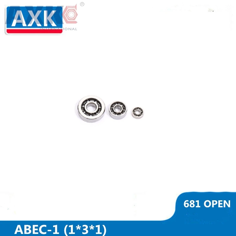 AXK 681 открыт подшипника ABEC-1 10 шт. 1x3x1 мм миниатюрный шарикоподшипники |