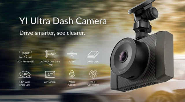 monarki Ved daggry Ulydighed YI Ultra Dash Camera With 16G Card Black 2.7K Resolution A17 A7 Dual Core  Chip Voice Control light sensor 2.7-inch Widescreen _ - AliExpress Mobile