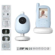 2.4 inch wireless baby monitor IR Nightvision Intercom Lullabies Temperature Monitor VOX system Feeding Alarm video baby monitor