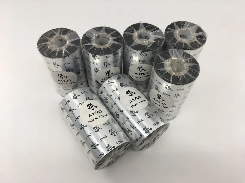 Zebra A1700 1 core  wax ribbon 1
