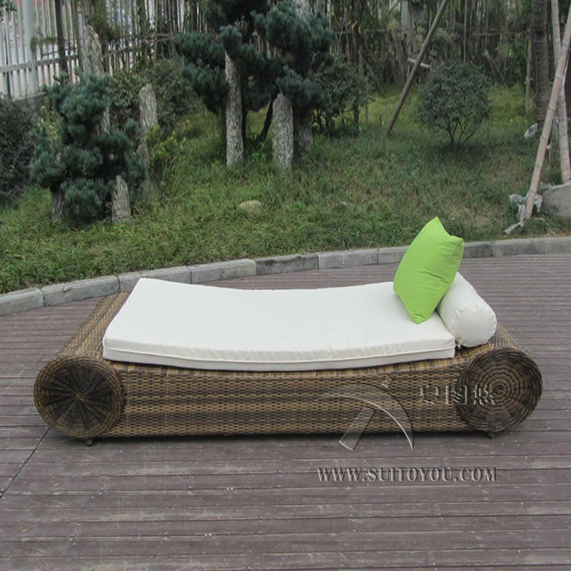 Contemporary Beach Lounge Chair , Outdoor Garden Sun Lounger transport