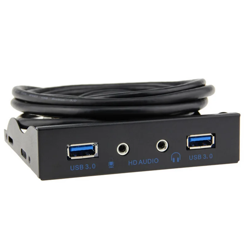 Ult-أفضل قوس اللوحة 20pin usb 3.0 لوحة الجبهة مع الصوت إلى ميناء المزدوج usb 3.0 hub + كبل الصوت ل 3.5 \