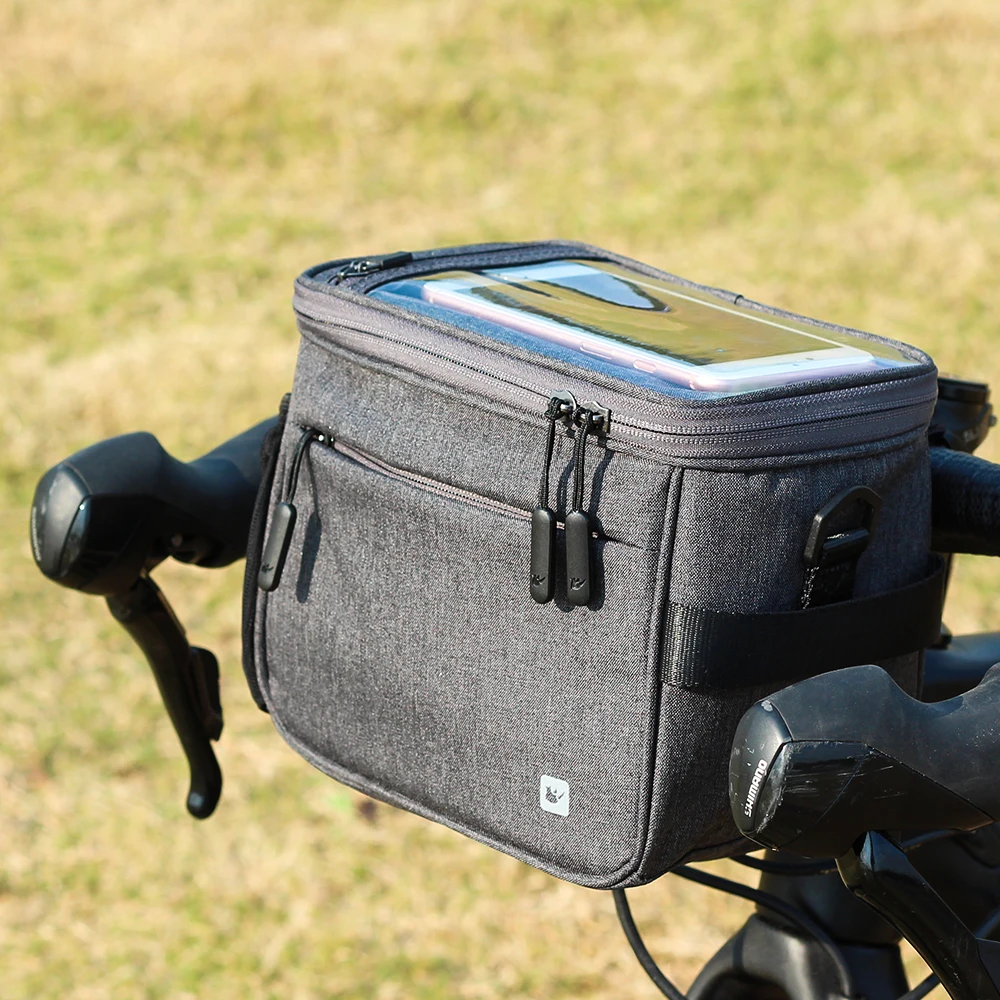 Sale Rhinowalk Waterproof Bicycle Bag Touch Screen Handlebar Front Tube Bag Multifunction Shoulder Bag for Phone Camera GPS Container 2