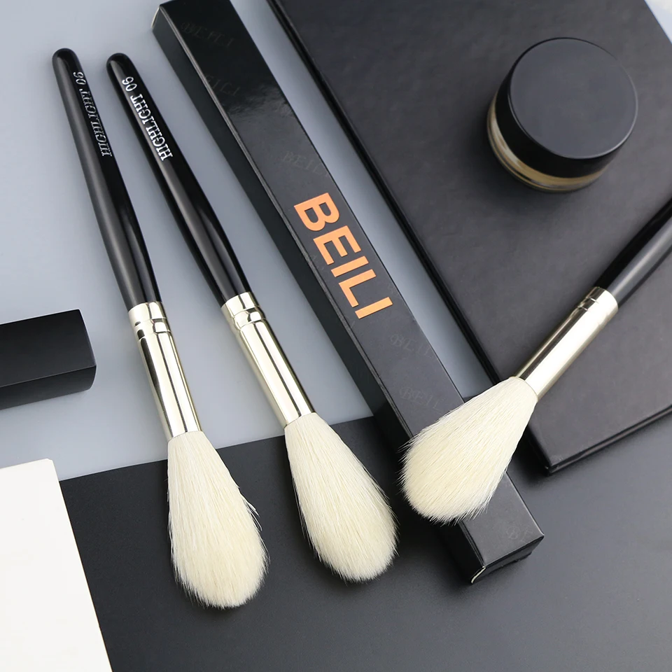 BEILI 1 шт. 100% кисти для макияжа из козьей шерсти профессиональные натуральные пони