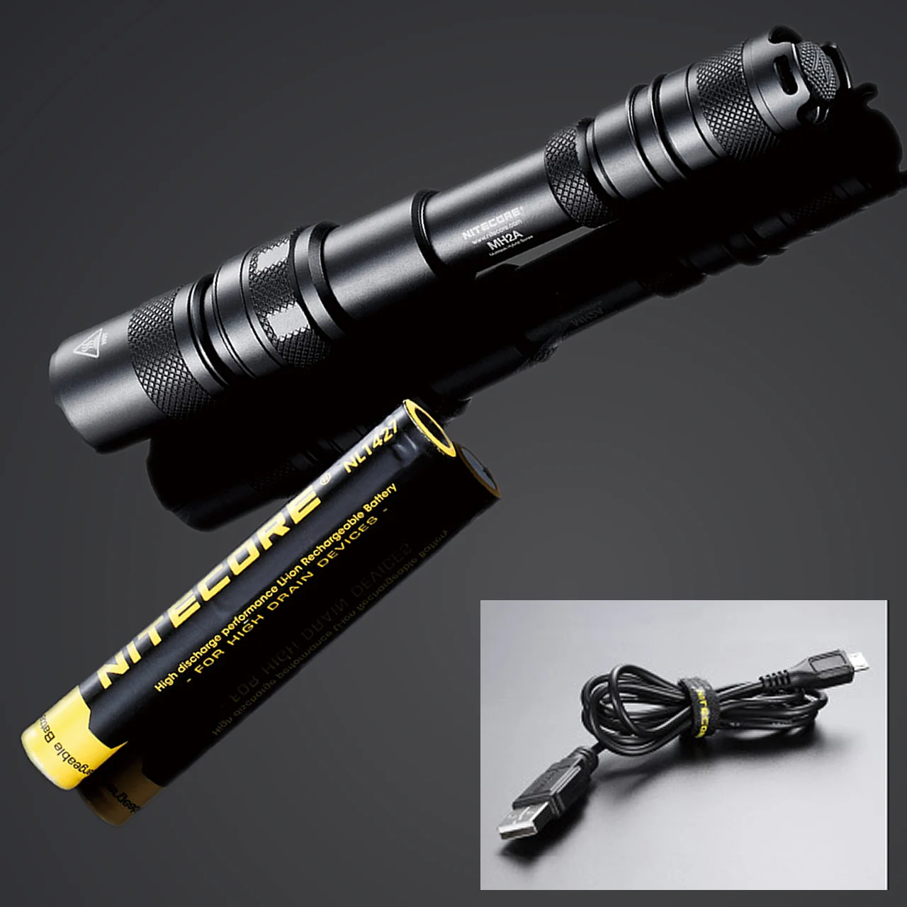

2018 NITECORE MH2A 600 Lumens XM-L U2 LED Rechargeable Flashlight Outdoor Search Rescue Tactical Torch + Battery + Free Shipping