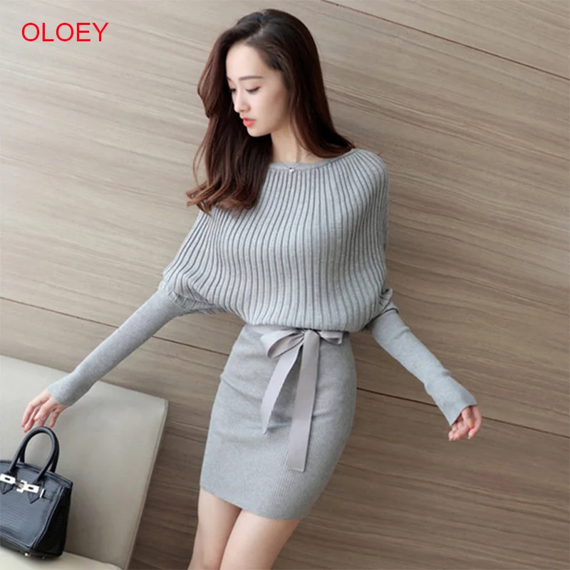 OLOEY 2019 New Autumn Winter Warm Sweater Dress Women Sexy Slim Bodycon Dress Female O neck Long Sleeve Knitted Dress Vestidos OLOEY 2019 New Autumn Winter Warm Sweater Dress Women Sexy Slim Bodycon Dress Female O neck Long Sleeve Knitted Dress Vestidos