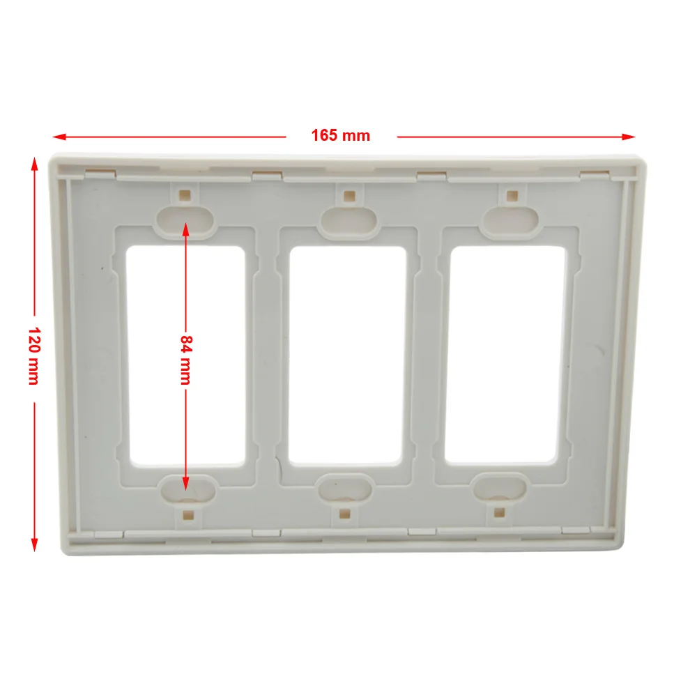 1 Gang 2 Gang 3 No Screw US Style Wall Plate