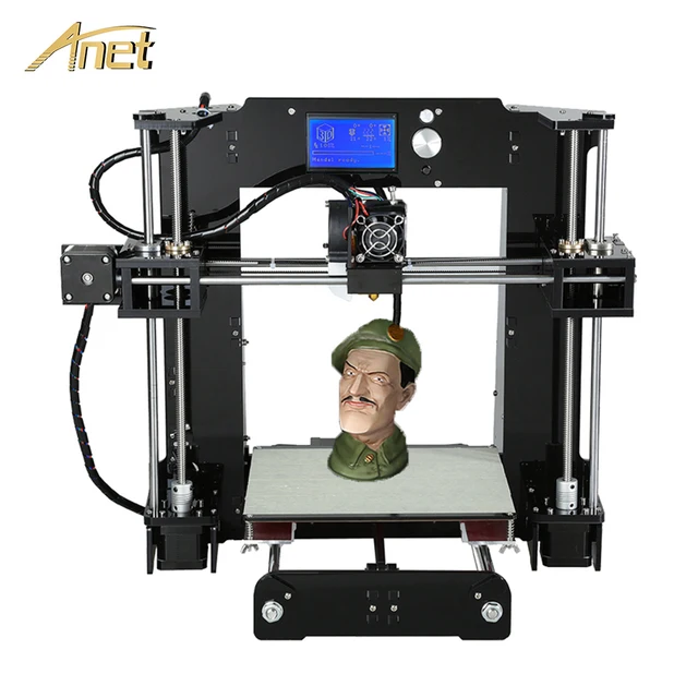 Best Offers Original Anet A6/Auto leveling A6 3D printer Full Acrylic Frame Industrial machine Reprap 3d printer Kits DIY with PLA Filament Best Offers Original Anet A6/Auto leveling A6 3D printer Full Acrylic Frame Industrial machine Reprap 3d printer Kits DIY with PLA Filament