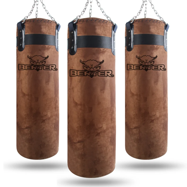 Leather Boxing sandbags filled hanging Sanda Adults Children taekwondo