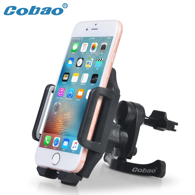 Cobao Универсальный Автомобильный держатель для телефона 360 Регулируемый Автомобильный держатель для мобильного телефона на вентиляционное отверстие подставка для iPhone 8 7 6 samsung