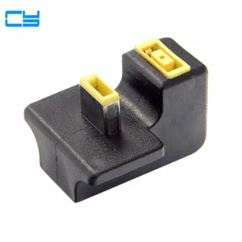 

Rectangle Port Male to Female Extension Charger Power Adapter 180 Degree Angled For Lenovo ThinkPad Carbon Laptop