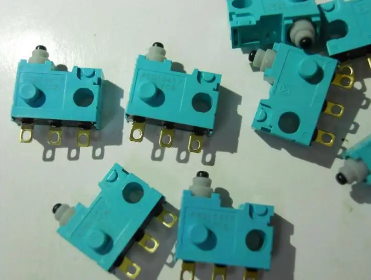

Original ASQ10410 turquoise waterproof micro switch limit switch push button switch green
