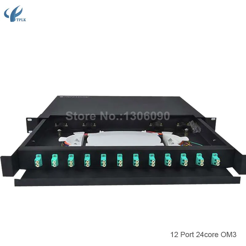 24 cores Patch Panle Sliable  LC OMC3 4