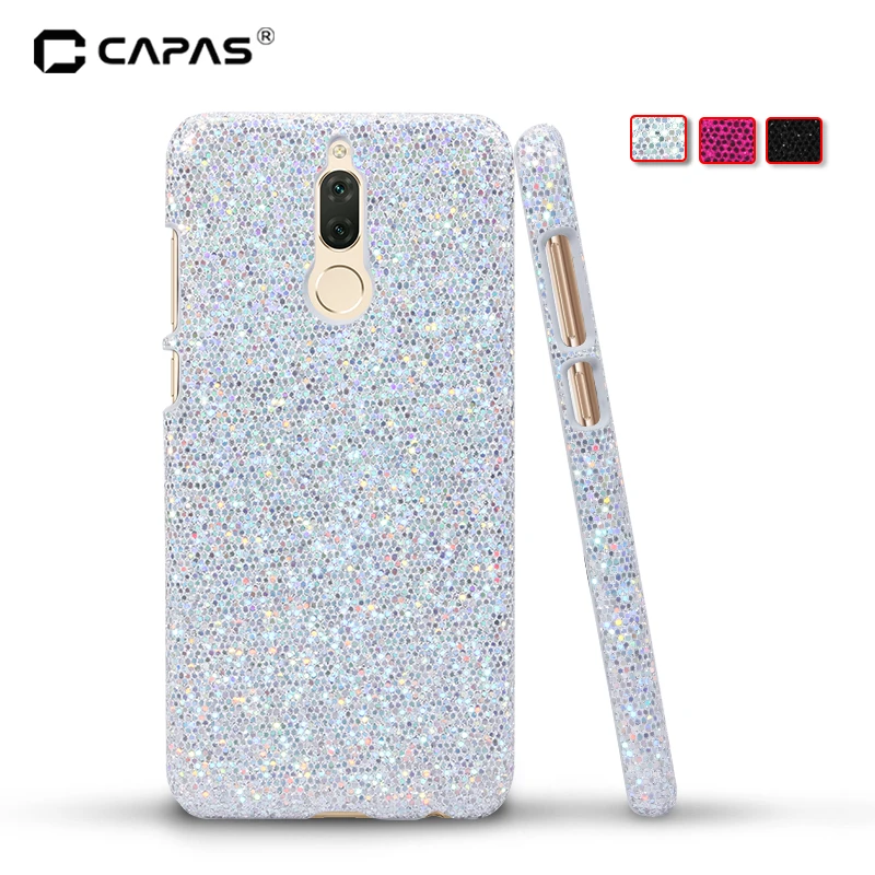 

CAPAS for Huawei Mate 10 Lite Case Cover PC Hard Bling Wood Snake Pattern Back Cover for Huawei Nova 2i /for Honor 9i Case 5.9 "