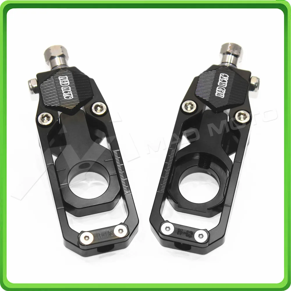 Motorcycle Chain Tensioner Adjuster fit for KAWASAKI Ninja ZX6R ZX-6R ZX 636 ZX636 2013 2014 2015 2016 Black (2)