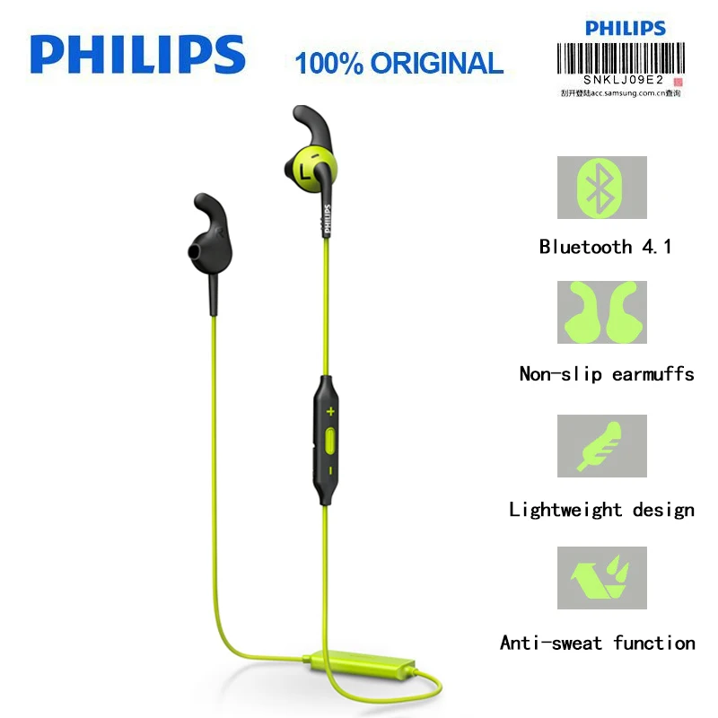 Оригинальные Наушники Philips SHQ6500 с шейным ремешком Bluetooth беспроводные наушники