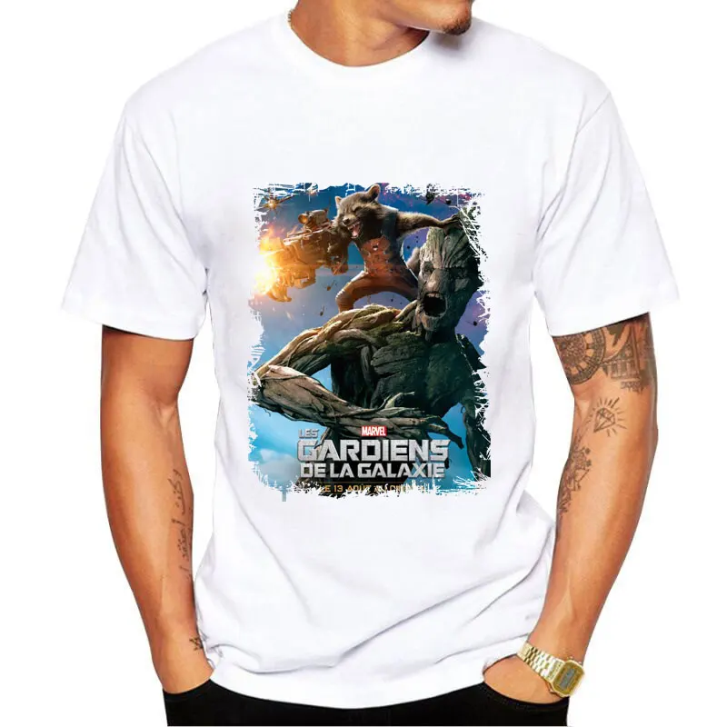 

TV Movie Guardians Of The Galaxy T Shirt Men Short Sleeve O Neck Men T-Shirt Brand-clothing